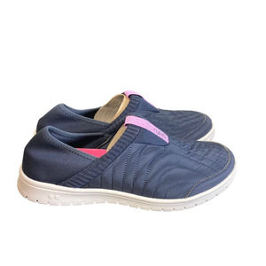 Ryka NEW Nylon Slip-On Comfort Shoes Sami Blue Surround Fit Size 11 M